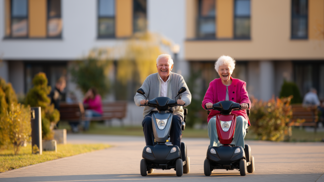 U7353792727 photorealistic image a cheerful senior man and a